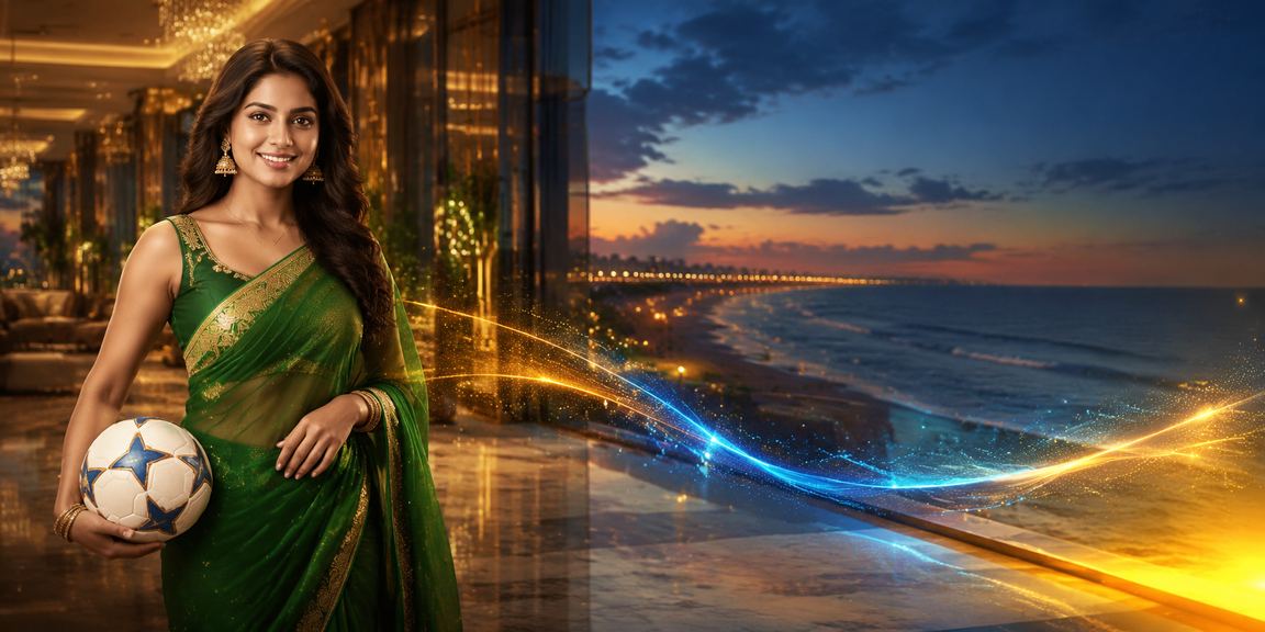 Live casino dealer engaging with players in Indian themed online casino